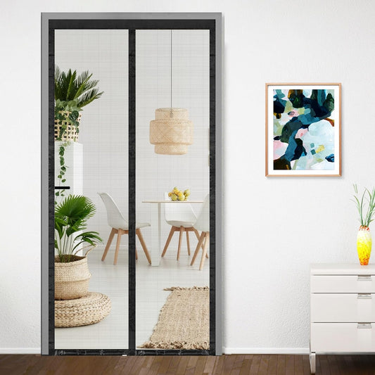 Polyester Magnetic Mosquito Net for Door | Mosquito Curtain for All Door Types & Sizes